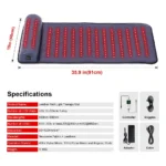 Lumyhealth Leather Red Light Therapy Mat With Neck Support 856299