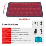 Lumyhealth Red Light Therapy Mat With A Cozy Headrest 614712