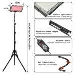 Red And Infrared Light Therapy Lamppanelwith Stand 934898
